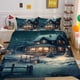 thumbnail image 2 of Christmas Tree Gifts Santa Claus Quilt Duvet Cover Set Kids Double3-Piece Bedding Set, 2 of 5