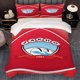 thumbnail image 1 of 3pcs Zaho Sports Club Themed Printed Bedding Set Soft and Comfortable Duvet Cover with Pillowcases \u2013 Perfect for Home Bedrooms & All Seasons, 1 of 5