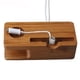 thumbnail image 2 of Natural Bamboo Charging Dock Station Phone Holder Bracket Smart Watch Cradle Stand, 2 of 2