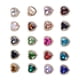 thumbnail image 2 of 20 Botones De Parte Posterior Plana De Diamantes De Imitación De Corazón De Cristal Para Decoración De Joyería, 2 of 5