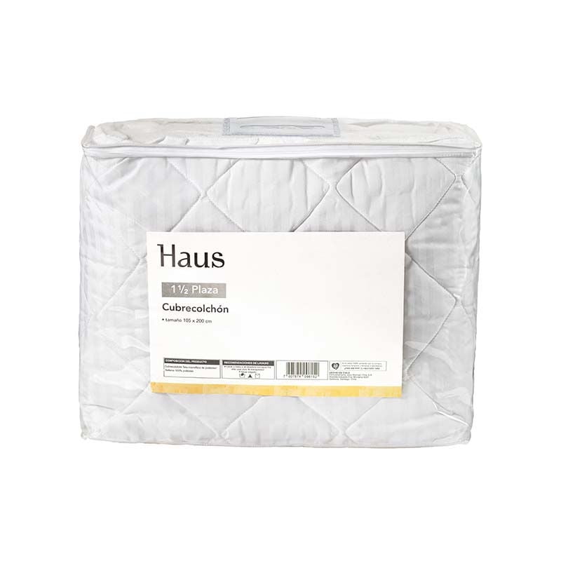 Haus - Cubrecolchón 1.5 Plaza 100% Poliéster