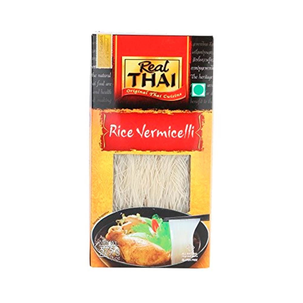Fideos Finos De Arroz Rice Vermicelli Caja 375 g Real Thai