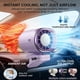 thumbnail image 2 of Ventilador clip coche pantalla LED portátil USB recargable refrigeración personal 360° rotación, 2 of 8