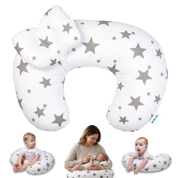 Cojín de Lactancia MiMoRu Multifuncional Diseño Estrellas 65x45 cm Algodón