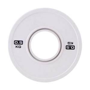 Ioensy - Disco De Cambio De Peso Fitness, Pequeño, Para Entrenamiento De Fuerza, 0,5 Kg, Color Blanco