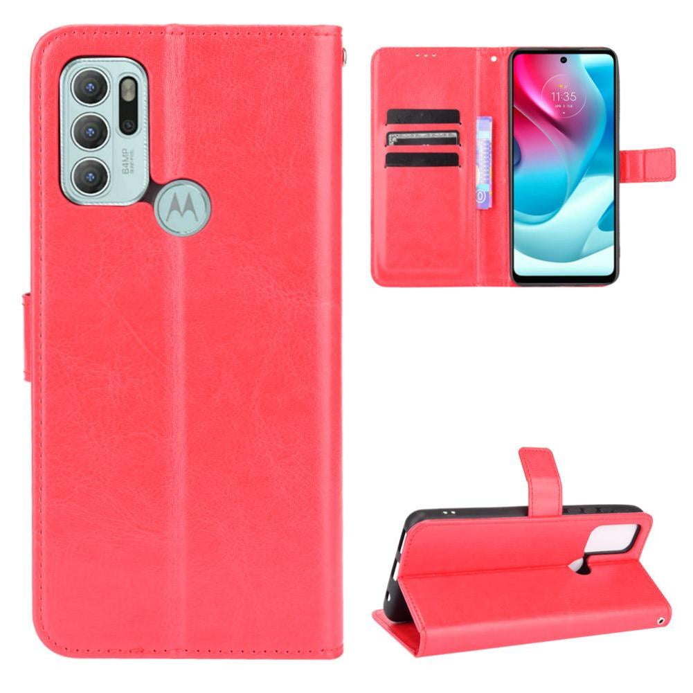 Foxdock - Funda Tipo Libro Para Motorola Moto G60s, Cartera Todo‑en‑uno, Funda Multifuncional Con Tarjetero Y Correa De Muñeca Desmontable