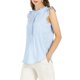 thumbnail image 4 of INSPIRE CHIC Blusas sin mangas para mujer de regreso a clases, blusas de trabajo con volantes y pliegues, tops elegantes azul L, 4 of 7