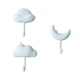 thumbnail image 4 of 3 Piezas Ganchos Adhesivos Sticky Stick On Impermeable Para Toalla Cocina Azul, 4 of 5