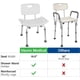 thumbnail image 2 of Silla de ducha Vaunn, asiento ajustable para bañera de hidromasaje con respaldo, 2 of 7