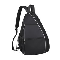 Magideal - Mochila De Tenis Bolsa De Hombro Para Pickleball Mochila Cruzada Y Bolsa De Bádminton Con Diseño Versátil Impermeable Adecuado Para Hombres Y Mujeres Negro
