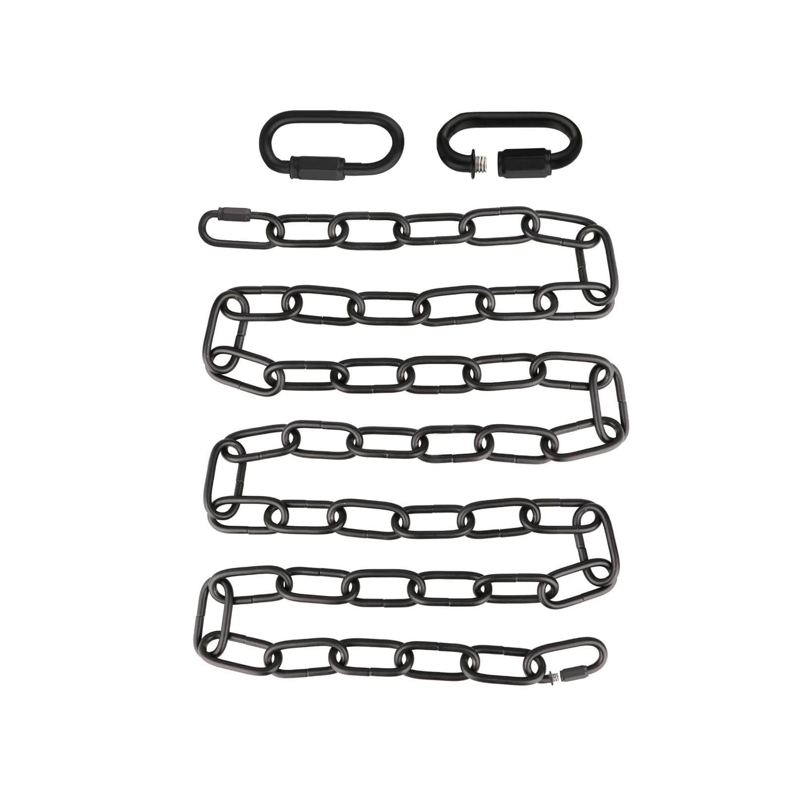 Magideal - Cadena De Iluminación Cadena De Iluminación Colgante Con Bloqueo De Enlace De Conexión Cadena Colgante De Iluminación De Metal Para Lámpara Colgante , Negro