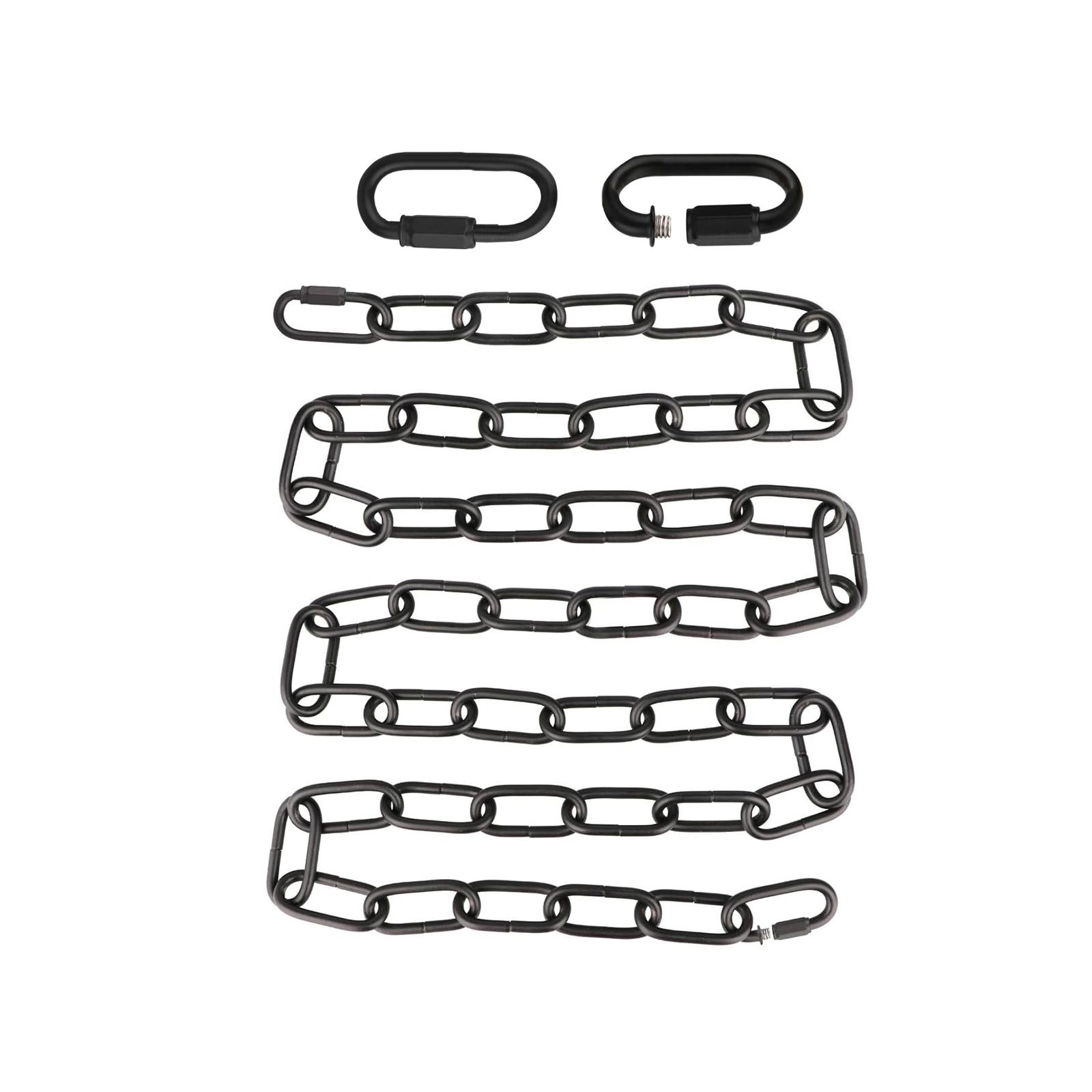 Magideal - Cadena De Iluminación Cadena De Iluminación Colgante Con Bloqueo De Enlace De Conexión Cadena Colgante De Iluminación De Metal Para Lámpara Colgante , Negro