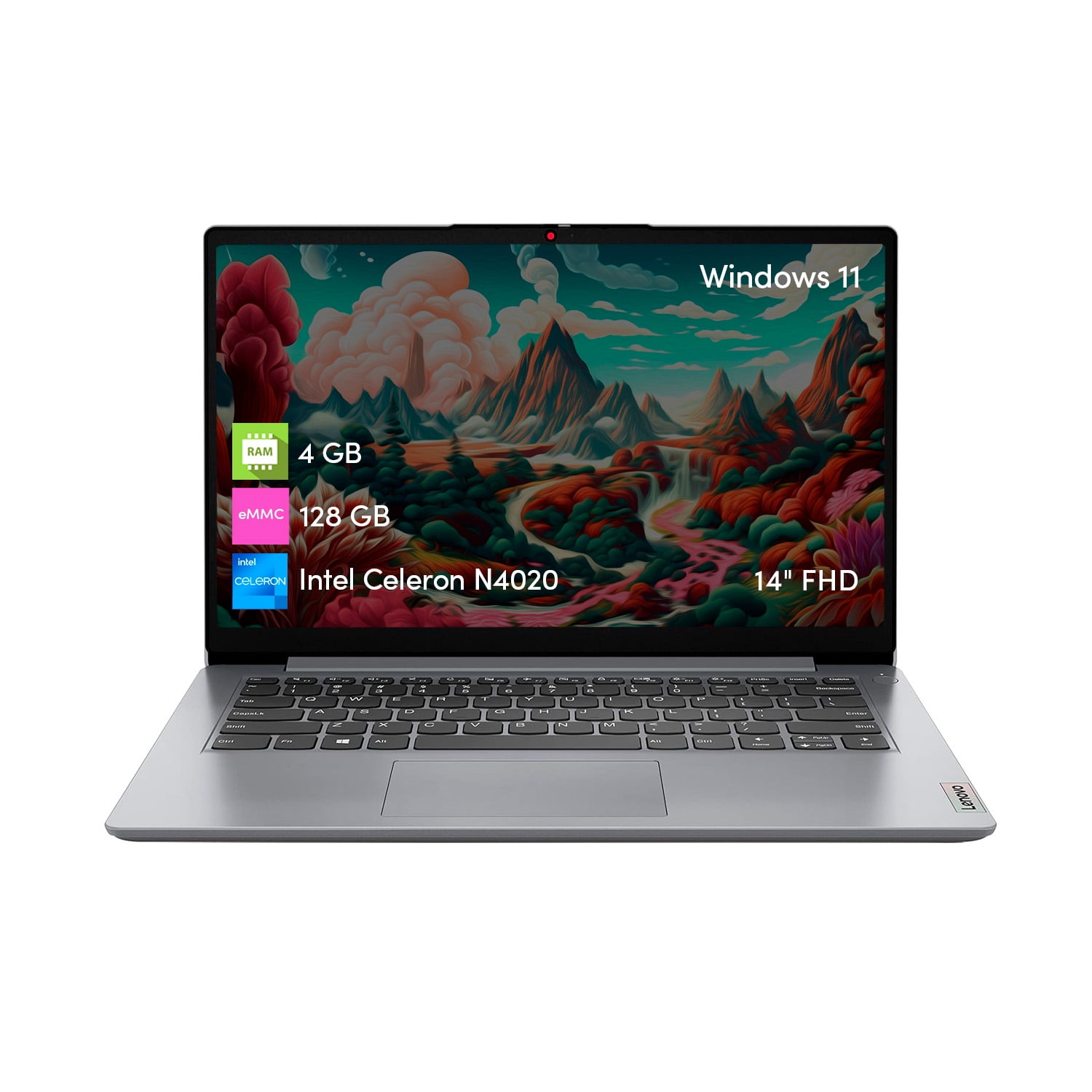 Notebook Lenovo Ideapad Celeron 4gb 128gb 14" Hd Win11