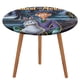 thumbnail image 1 of El señor Toad viendo televisión-theme Fitted Round Tablecloths Elastic Edged Table Covers Waterproof Table Cloth for Kitchen Holiday Party Tables Decor 120cm, 1 of 6