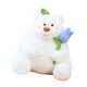 thumbnail image 5 of Peluche suave con rosa, bonitos peluches para niños, para fiestas, cumpleaños, niños y niñas. , blanco 35cm, 5 of 5