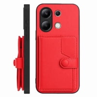 Foxdock Funda Para Xiaomi Redmi Note 13 4G Con Bloqueo Rfid - Diseño Elegante Con Cierre De Botón