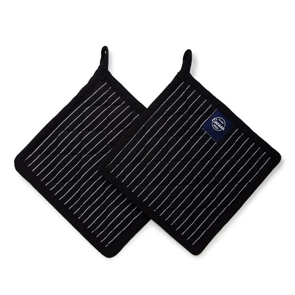Manoplas de Cocina Encasa XO 20 cm Negro - Juego de 2