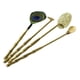 thumbnail image 3 of 4 Piezas Kit para Hacer Incienso con Cucharilla Prensa Pala Cepillo de Latón Artesanal Adecuado para Meditación Yoga Sala de Té Dormitorio Oficina Decoración de Escritorio, 3 of 5