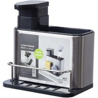 Wakeshome - Dispensador De Lavalozas Jabón Y Porta Esponja Organizador 3 En 1