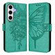 thumbnail image 1 of Funda Cartera Mariposa Para Samsung Galaxy S24 Fe Con Soporte Y Ranuras Para Tarjetas Verde, 1 of 5