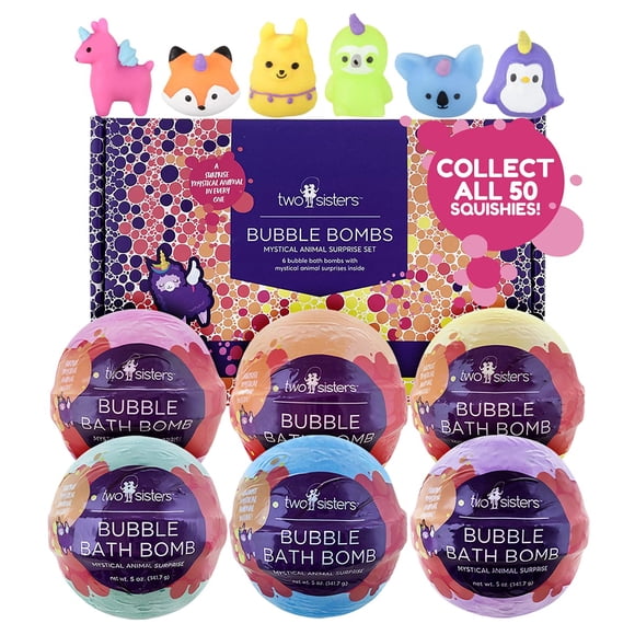Bombas de baño Two Sisters Mystical con juguete sorpresa x6 para niños
