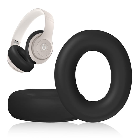 Funda de Silicona DZHAXIE para Almohadillas de Beats Studio Pro Negra