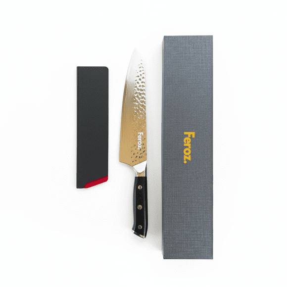 Cuchillo Martillado Feroz XL Acero Damasco