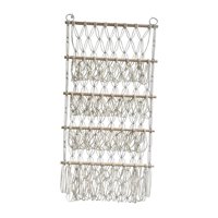Magideal - Animal Relleno Red Para Juguetes Hamaca Colgante De Pared Organizador Baño Guardería Niños Almacenamiento De Juguetes De Peluche Macramé Bohemio Para Beige