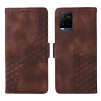 Carcasa Foxdock Vivo Y21S De Cuero Pu, Diseño Acolchado Clásico, Protección Contra Caídas Y Rayones