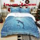 thumbnail image 1 of 3pcs "to My Serene Soul" Illustrated Printed Bedding Set Soft Duvet Cover with 2 Pillowcases All Season Comfort, 1 of 5