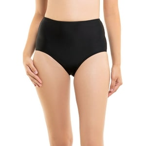 Samia - Bikini Calzón Pin Up Clásico Negro M