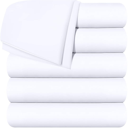 Utopia Bedding - Flat Sheets Utopia - Juego De Ropa De Cama (6 Unidades, Microfibra Cepillada)