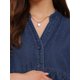 thumbnail image 5 of INSPIRE CHIC Vestido de Maternidad de Mujer de Mezclilla de Manga Larga de Algodón con Botones Abajo Vestidos de Camisa de Otoño S Azul Oscuro, 5 of 6