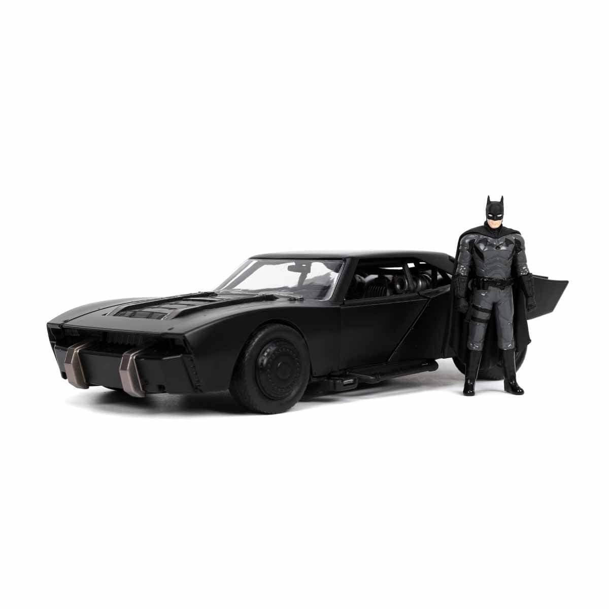 Maqueta De Coche Fundido A Presión Jada Batmobile A Escala 1:24 Con Figura De Batman