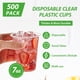thumbnail image 4 of Vasos de plástico Lilymicky, 7 oz (200 ml), transparentes, desechables, 500 unidades, 4 of 6
