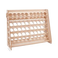 Magideal - Estante Para Botellas De Pintura Para Suministros De Artista, 35 X 12 X 27 Cm, Marrón Claro, Fácil Instalación De Accesorios, Orificio De 1,3 Pulgadas