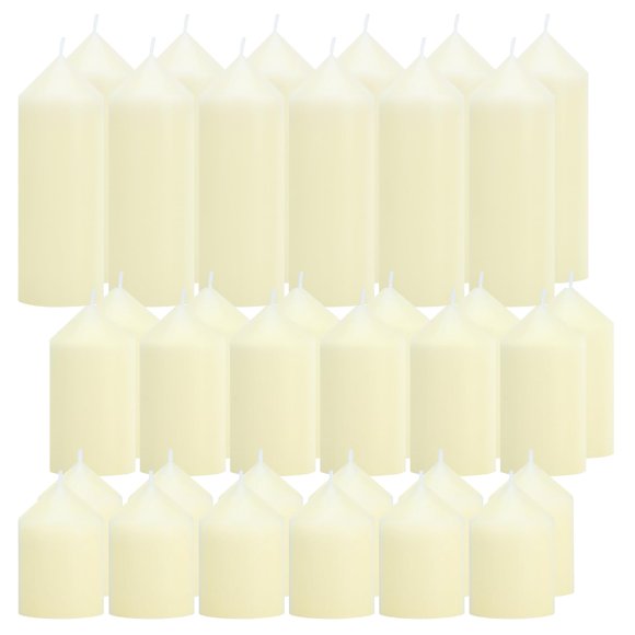 Vela Trxvxo 36 piezas Marfil 5/8/15 cm Sin goteo Sin perfume