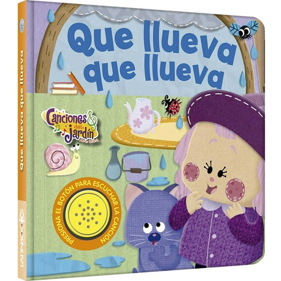Libro CANCIONES DEL JARDÍN -ARRORRÓ -QUE LLUEVA QUE LLUEVA