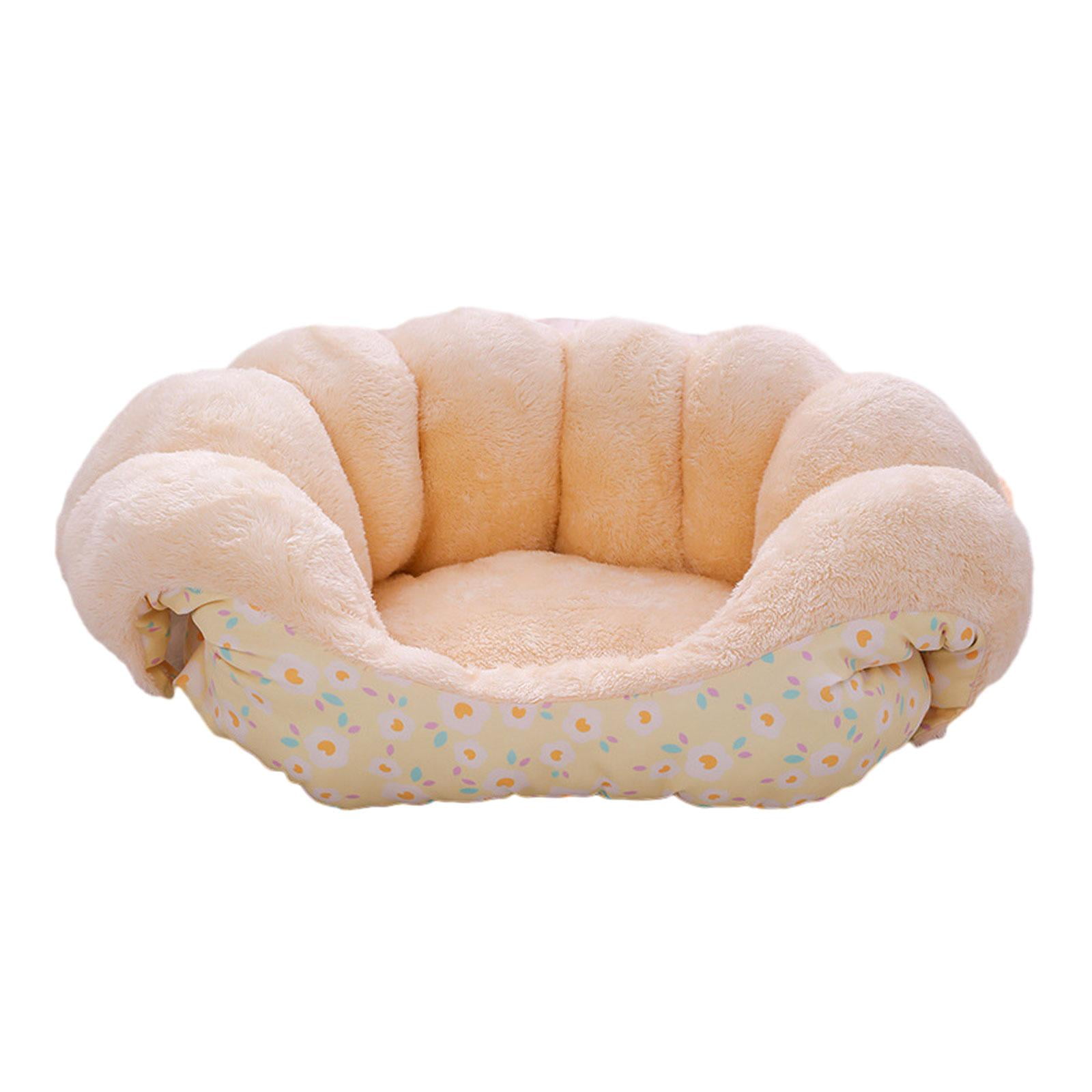 Magideal - Sofá Cama Para Gatos, Casa Para Animales, Sofá Cama Para Gatitos, Cómodo Invierno, Duradero, Cueva Para Gatos, Nido, Casas Para Cachorros Para Perros , Amarillo