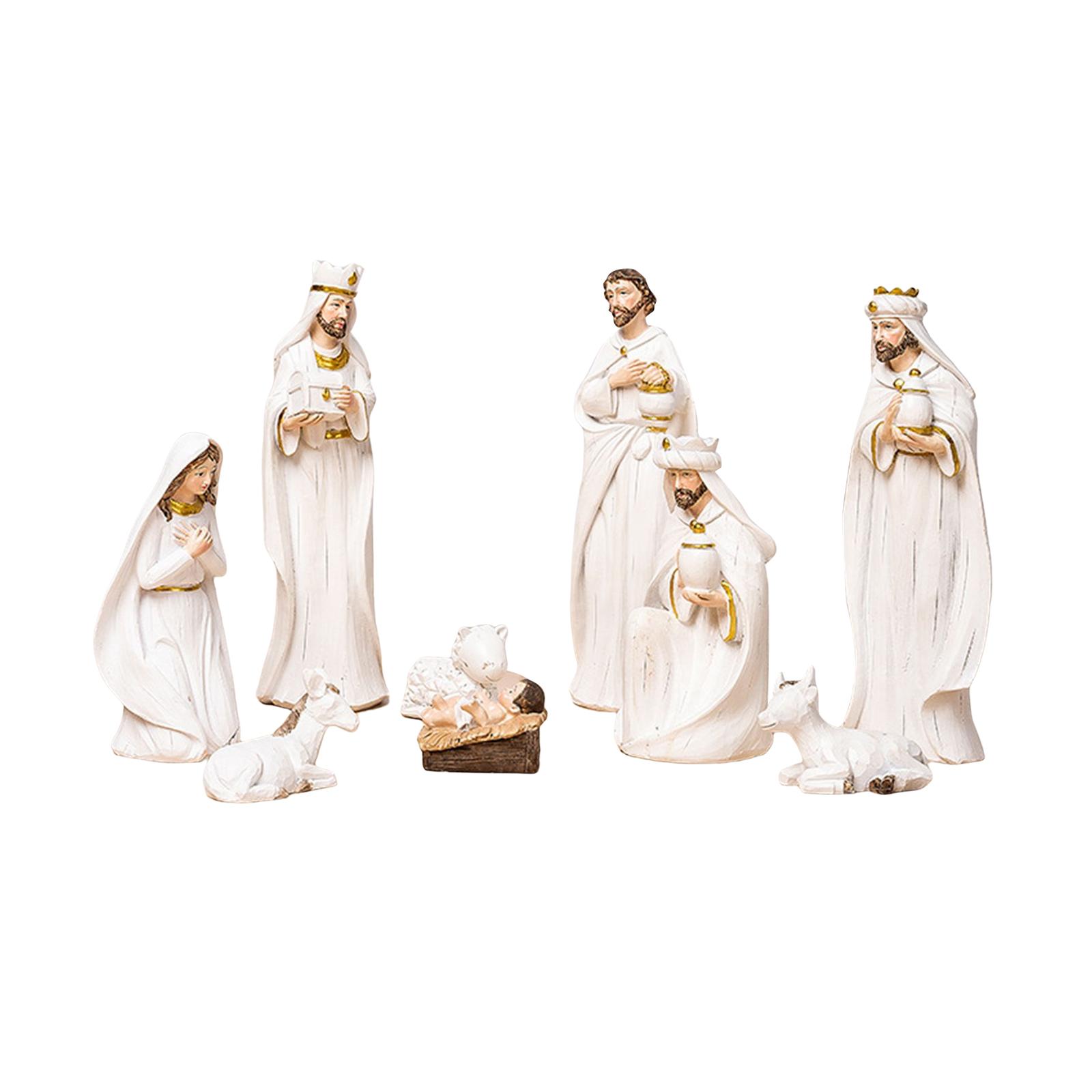 Bothyi - Belén Jesús Muñeca Estatua Regalo Decorativo Oficina Hogar Decoración