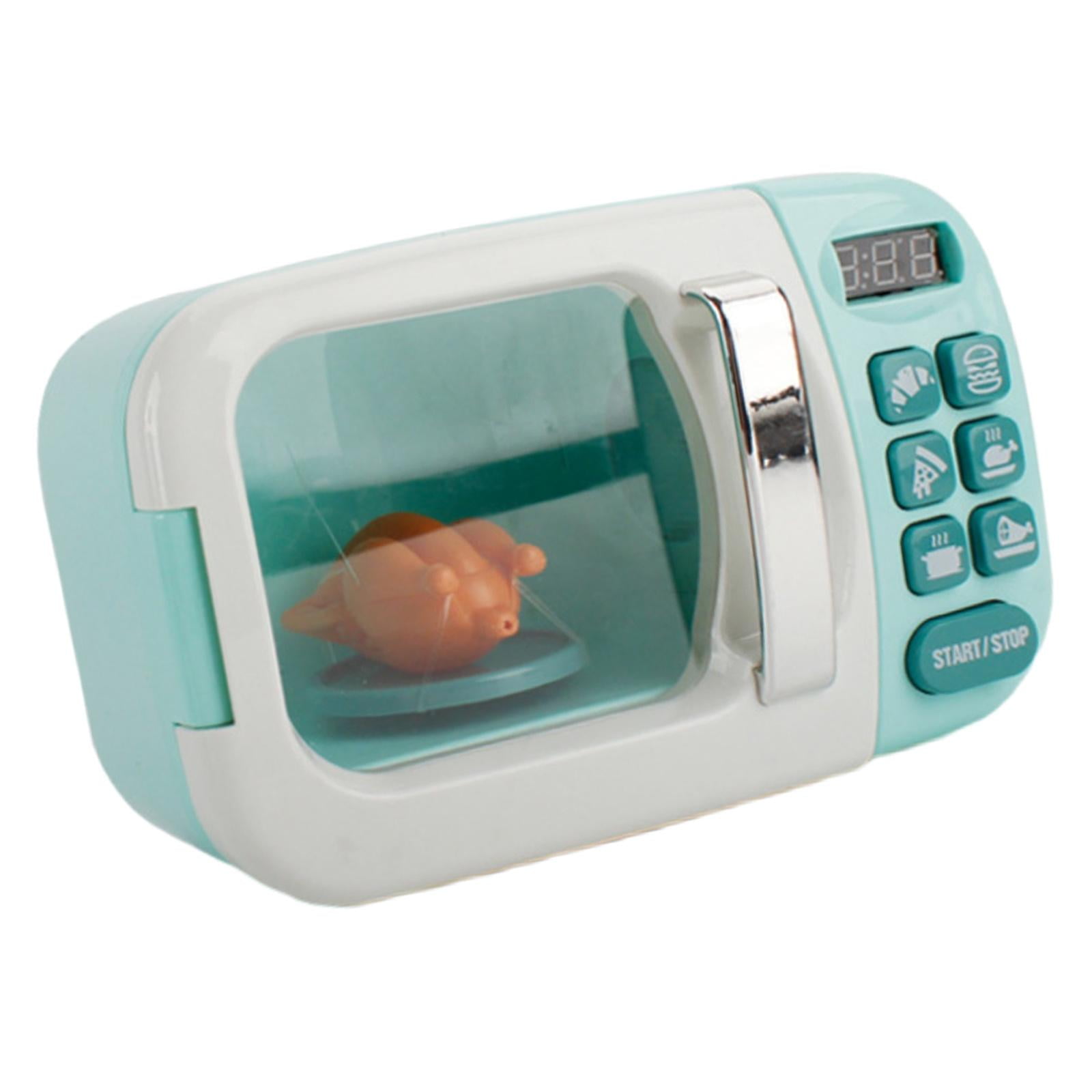 Magideal - Mini Adornos De Simulación, Modelo De Equipo De Enseñanza, Juego De Cocina Diy, Juego De Rol, Juguete De Aprendizaje Preescolar, Casa De Muñecas Para , Horno Microondas