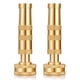 thumbnail image 1 of 1pc/2pcs, Heavy-Duty Nozzle Brass Adjustable Twist Hose Nozzle,3/4" Screw Threads,Shut-Off Valve, 1 of 3