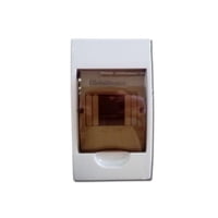 Globaltronics - Tablero Sobrepuesto Din Plastico 4 Posiciones