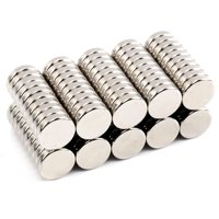 Genérica - Pack 20Pcs Imanes Neodimio Imanes Súper Fuertes De 12*12*4Mm Redondo