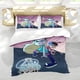 thumbnail image 5 of Star vs. las Fuerzas del Mal Conjunto de sábanas temático, trío de piezas, cómodo y amigable con la piel, diseño único, regalo de decoración para el hogar para familiares, amigos y fans,140cm *210cm, 5 of 6