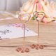 thumbnail image 4 of 12 soportes altos para tarjetas de lugar, soportes para números de mesa, soportes para tarjetas de mesa, soportes para números de mesa con clips para fotos y notas en forma de corazón., 4 of 8