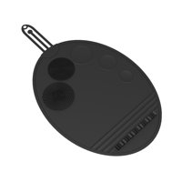 Magideal - Alfombrilla De Limpieza De Brochas De Maquillaje De Silicona, Alfombrilla De Limpieza Para Uso Diario, Todos Los Cepillos Para El Día De San Valentín, Negro