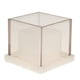 thumbnail image 1 of cubo cuadrado hueco en forma de vela de plástico claro moldes porta vela candelabro, 1 of 5