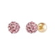 thumbnail image 3 of Aros Brilliance Oro 10K Cristal Rosado 4.8MM Stud, 3 of 3