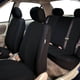 thumbnail image 2 of Juego completo de fundas de neopreno FH Group para asientos de coche, universales, negras, 2 of 9